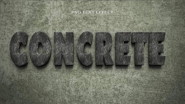 PSD psd텍스트 효과_concrete