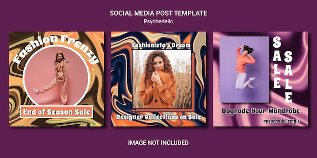 Psycehedelic Instagram Social Media Template