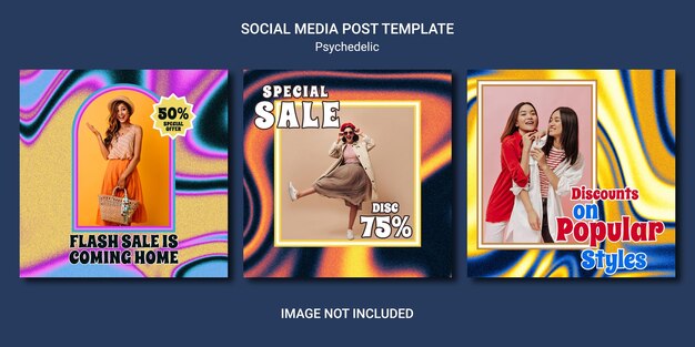 Psycehedelic Instagram Social Media Template