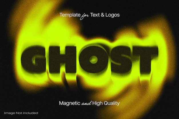 PSD psychedelic mist text effect