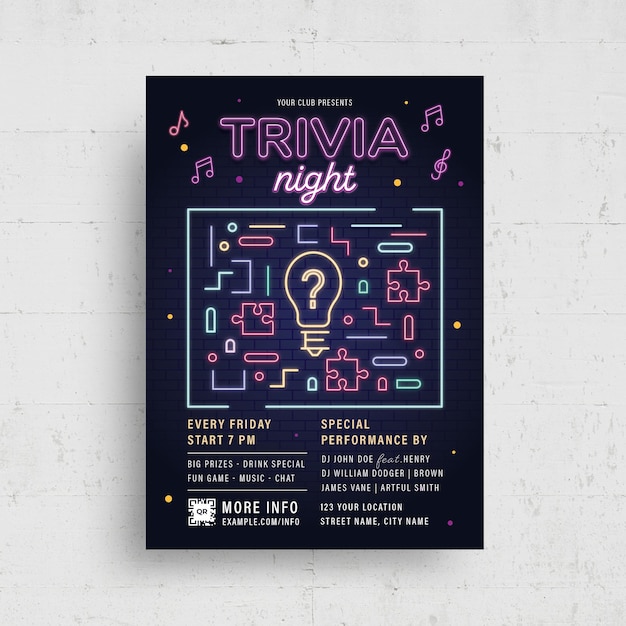 Pub Quiz Night Template