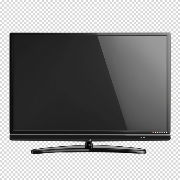 PSD public television day and monitor isolated on transparent background