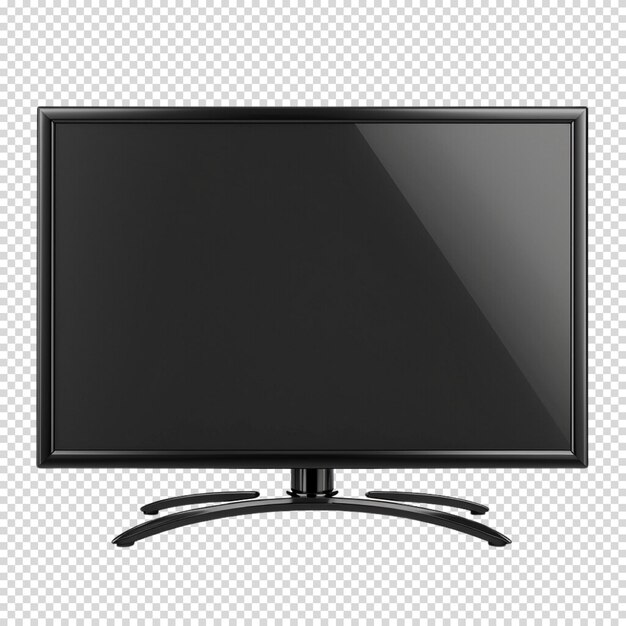 PSD public television day and monitor isolated on transparent background