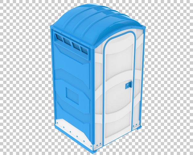 PSD public toilet on transparent background 3d rendering illustration