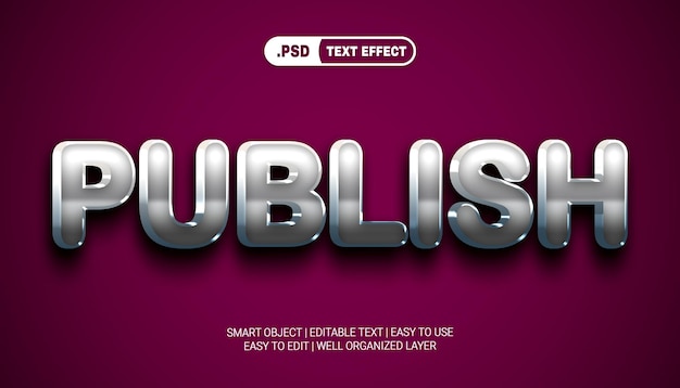 PSD publish text style effect