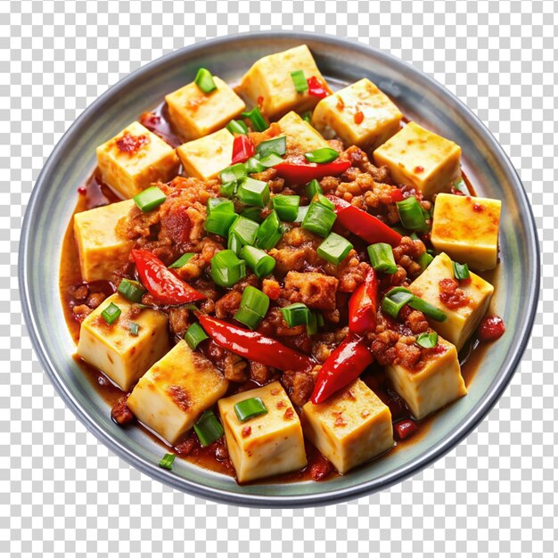 PSD pudełko mapo tofu na przezroczystym tle