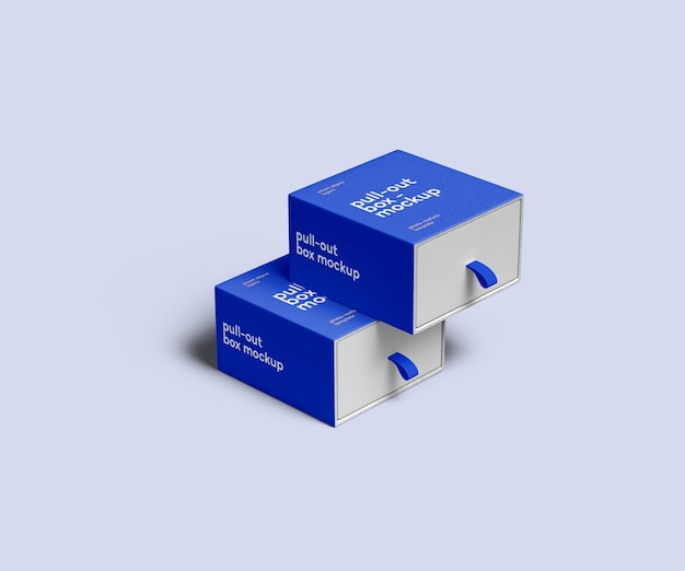 PSD pull out box mockup