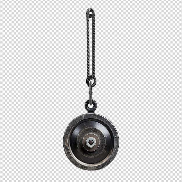 PSD pulley isolated on transparent background