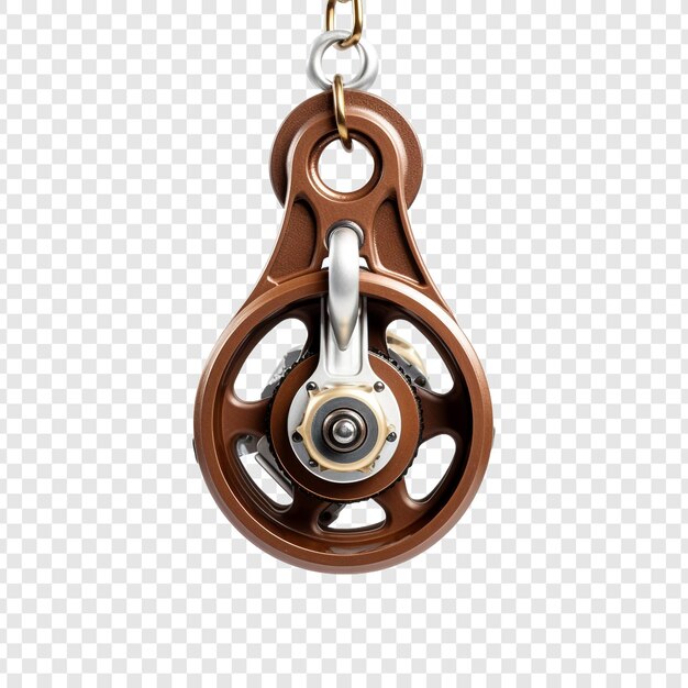 PSD pulley isolated on transparent background