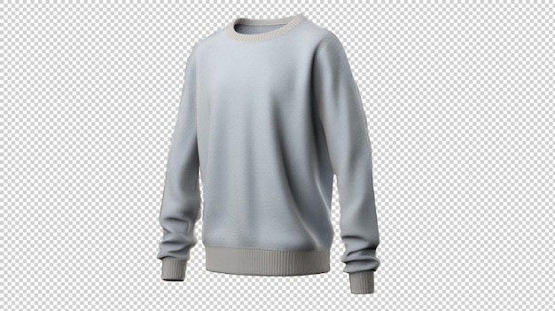 PSD pullover sweater isolated on transparent background generative ai