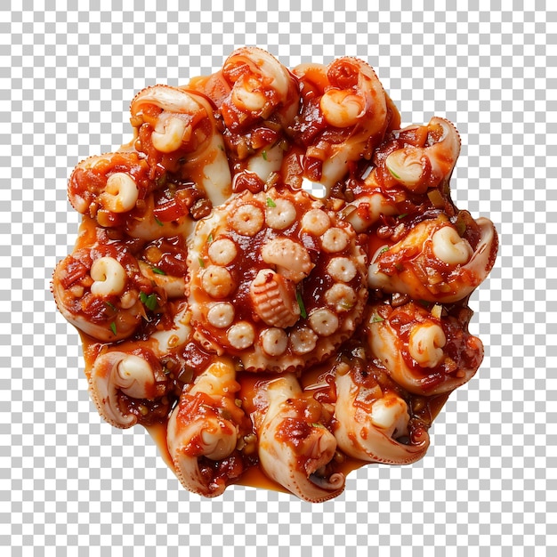 PSD pulpo a la gallega png with transparent background