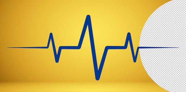 PSD puls tętna, ikona logo medycyny, ikona tętna, amplituda fali dźwiękowej dźwięku