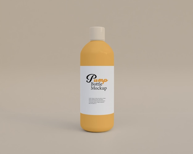 PSD pump bottle mockup plastics