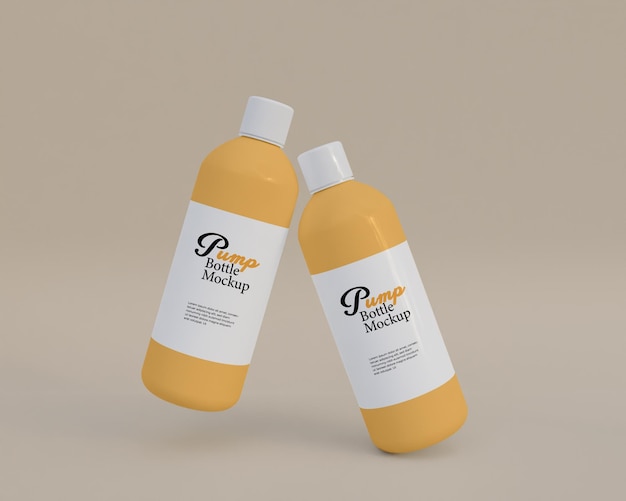 PSD pump bottle mockup plastics