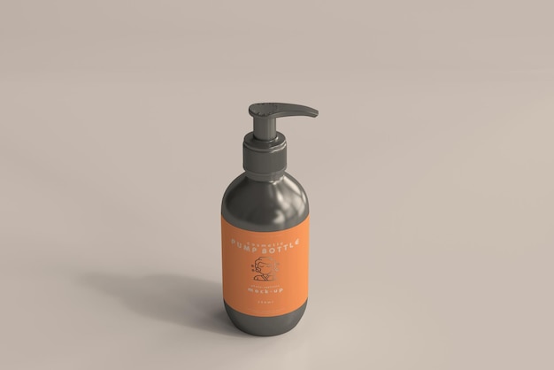 Pump bottle mockup