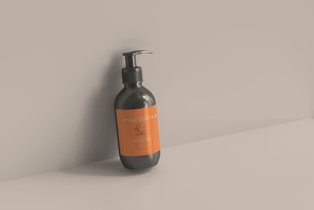 Pump bottle mockup