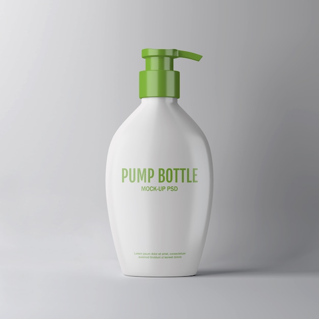 Pump bottle mockup