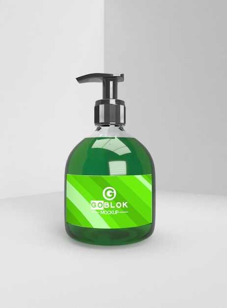 PSD pump bottle mockup