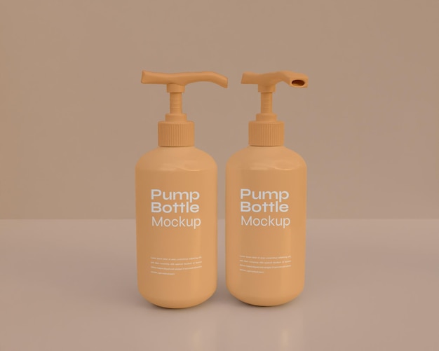 Pump bottle mockup