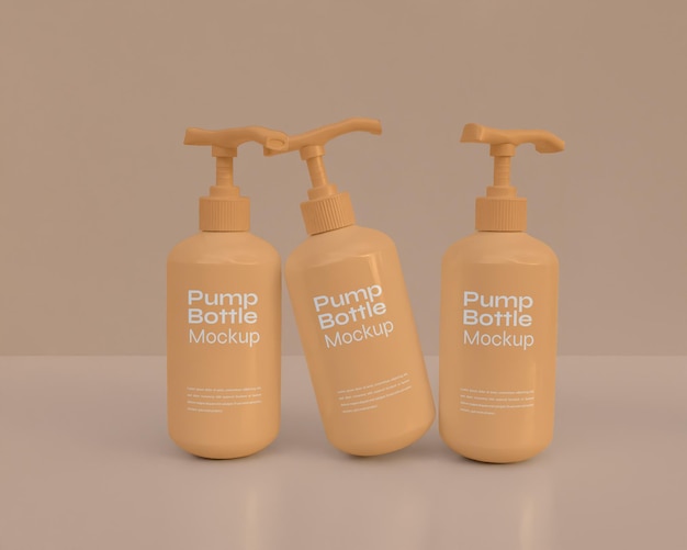 Pump bottle mockup