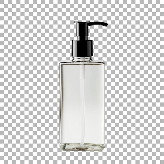 Pump dispenser packaging on transparent background