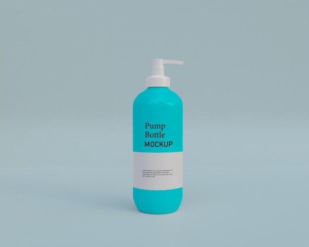 PSD mockup di bottiglia spray per pompa