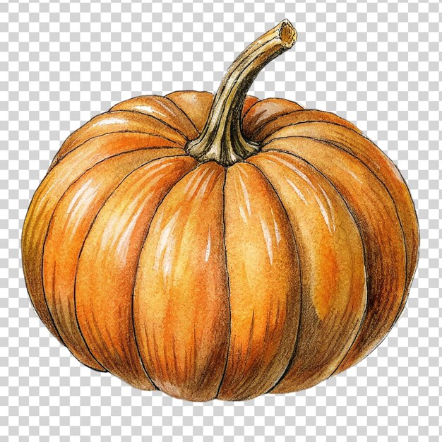 Pumpkin art isolated on transparent background