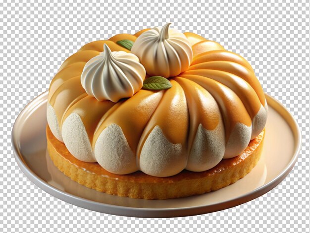 Pumpkin creamy cake