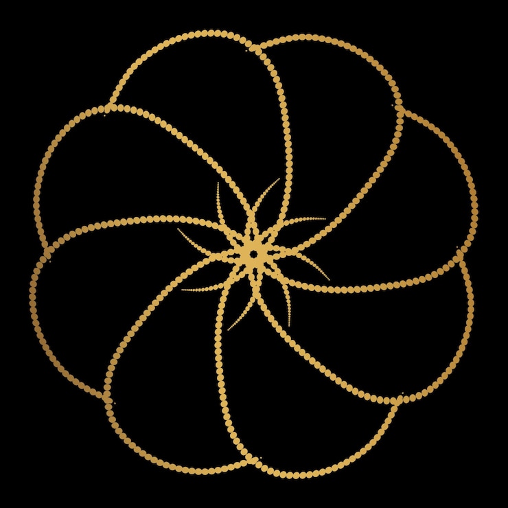 PSD pumpkin illustration line art gold design element for halloween 2024