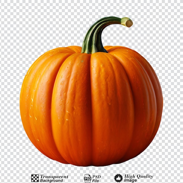 PSD pumpkin isolated on transparent background