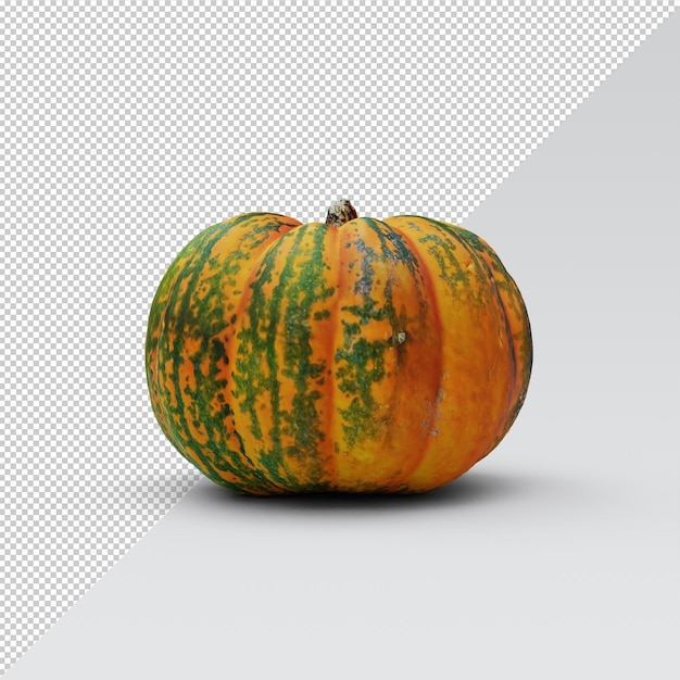 PSD pumpkin mandarin isolated