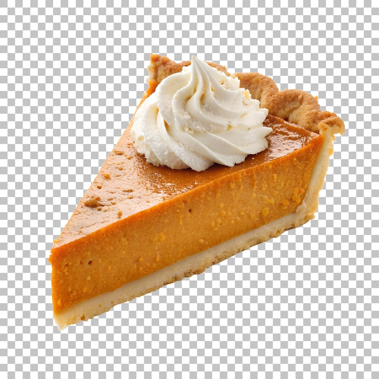 PSD pumpkin pie with whipped cream