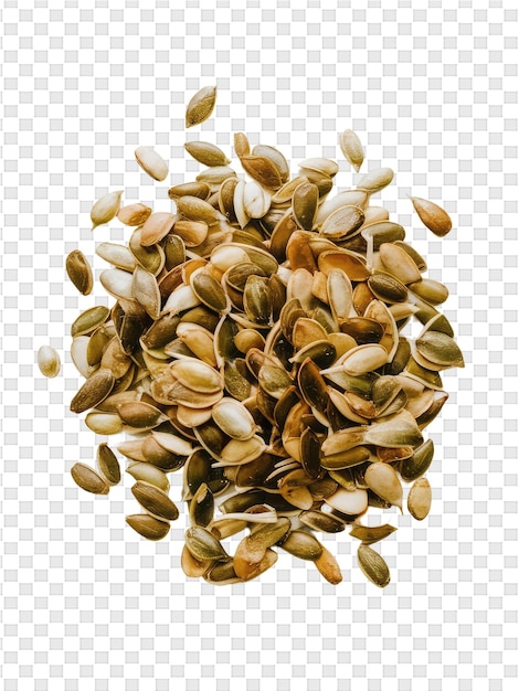 PSD pumpkin seeds on a transparent background