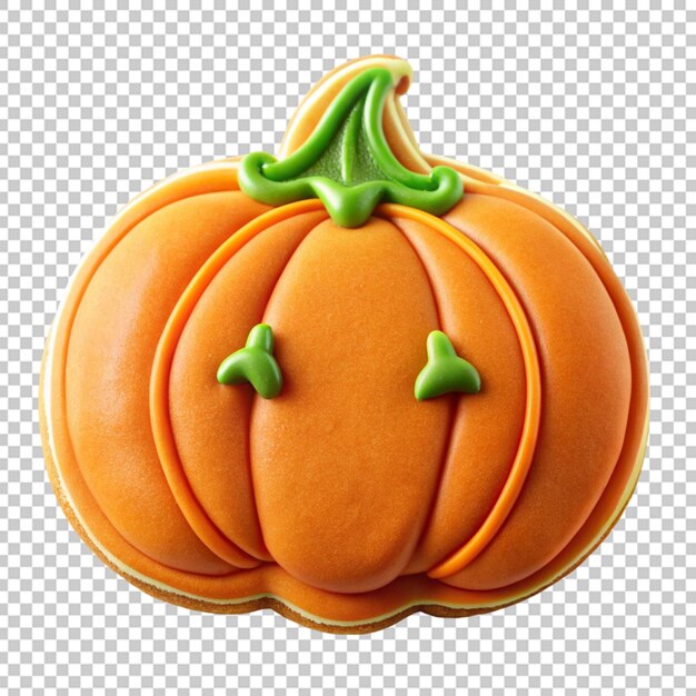 PSD pumpkin shaped cookie