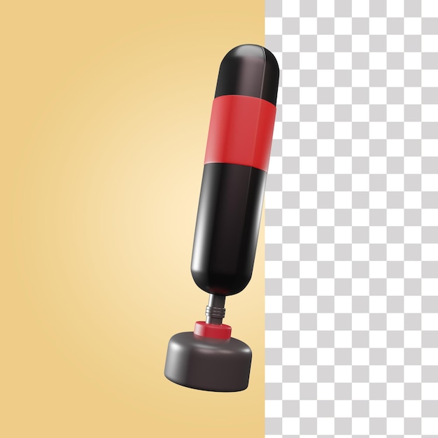 Punching bag 3d illustration