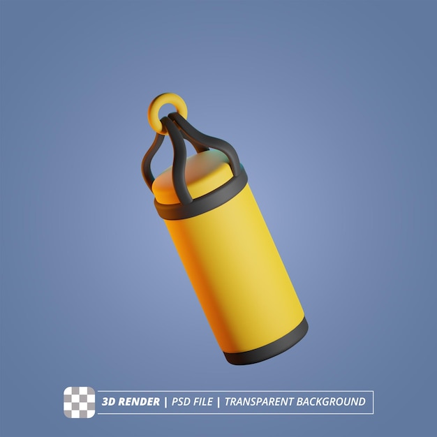 Punching bag 3d render geïsoleerde beelden