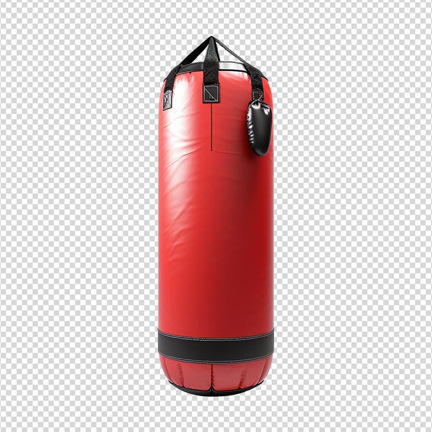 PSD punching bag isolated on transparent background