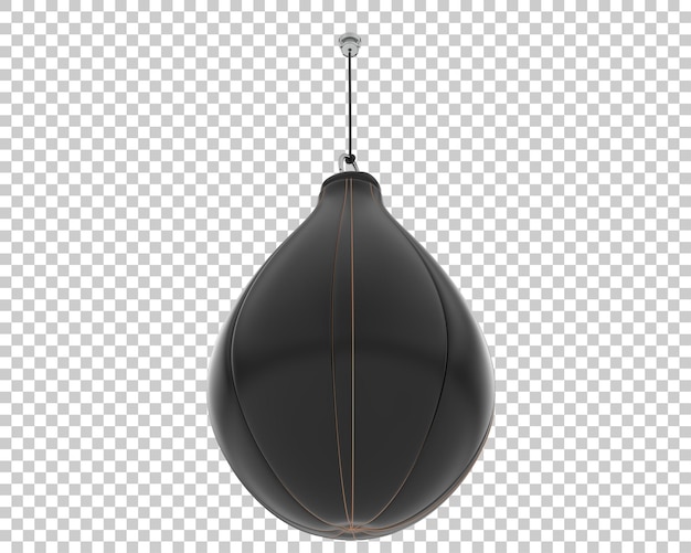 PSD punching bag on transparent background 3d rendering illustration