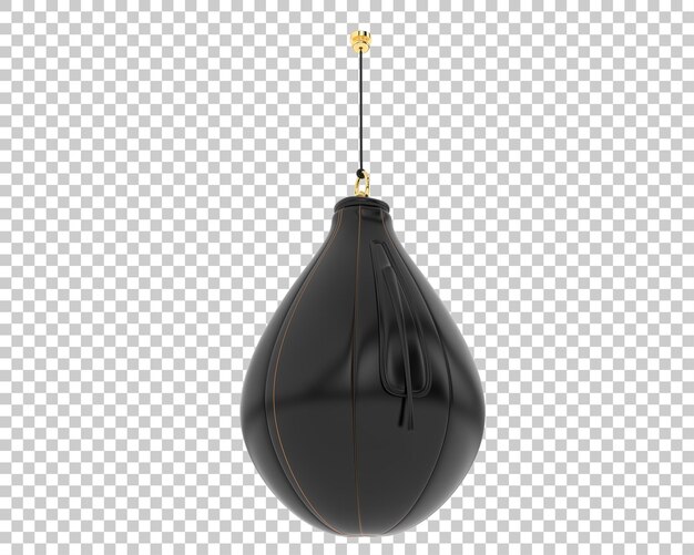 PSD punching bag on transparent background 3d rendering illustration