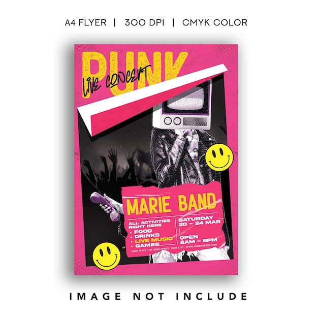 Punk Rock Music Concert Flyer