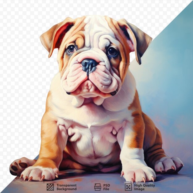 PSD puppy of the bulldog breed