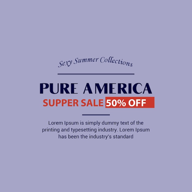 PSD pure america 4th july