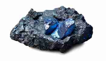 PSD pure cobalt ore with transparent background