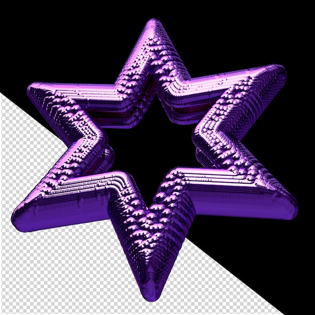 Purple 3d star