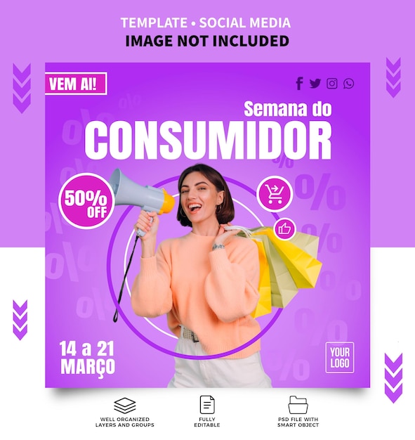 A purple ad for a promotion called conjugation.