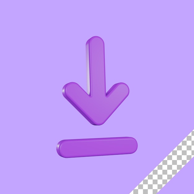 Purple arrow with a strip of paper in the middle...