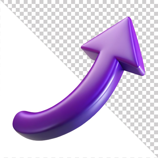 a purple arrow with the word quot up quot on it