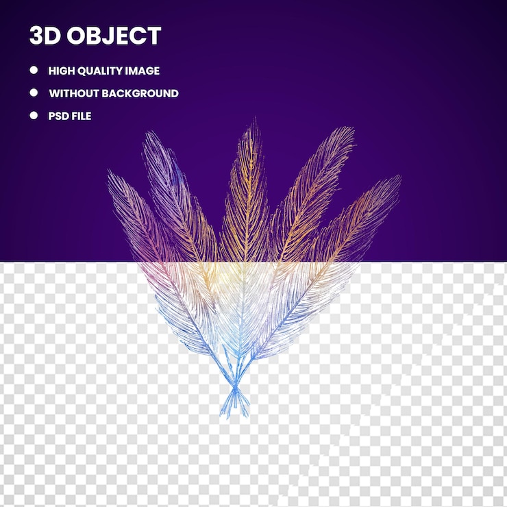 PSD 紫色背景,藍色背景,紫色背景和文字 3d 物件