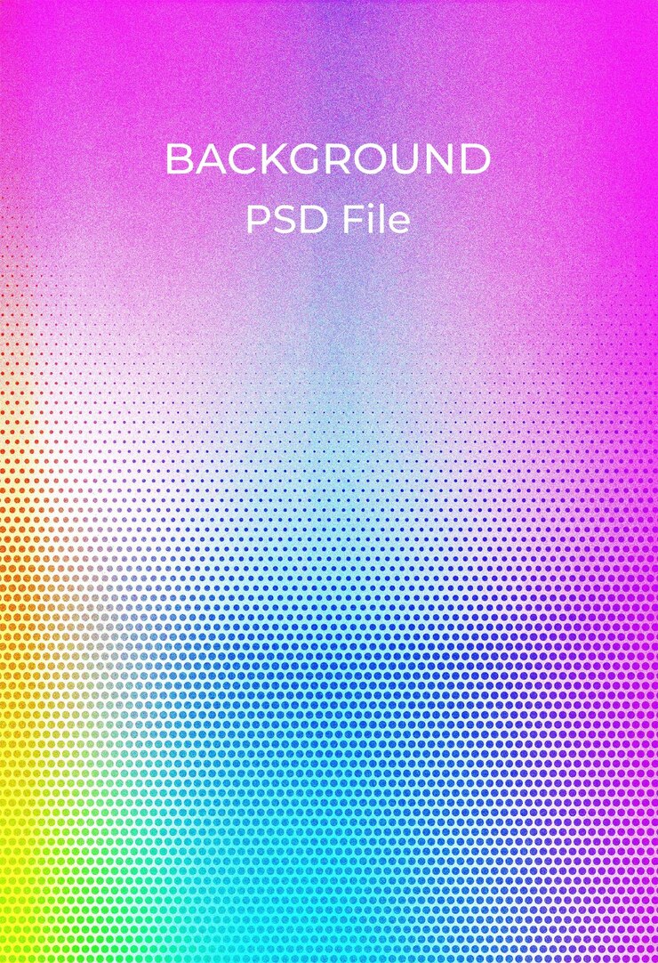 PSD a purple background with a rainbow colored background with a purple and yellow background
