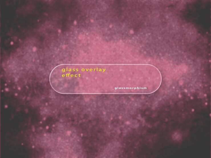PSD a purple background with a text that says quot glass quot on it